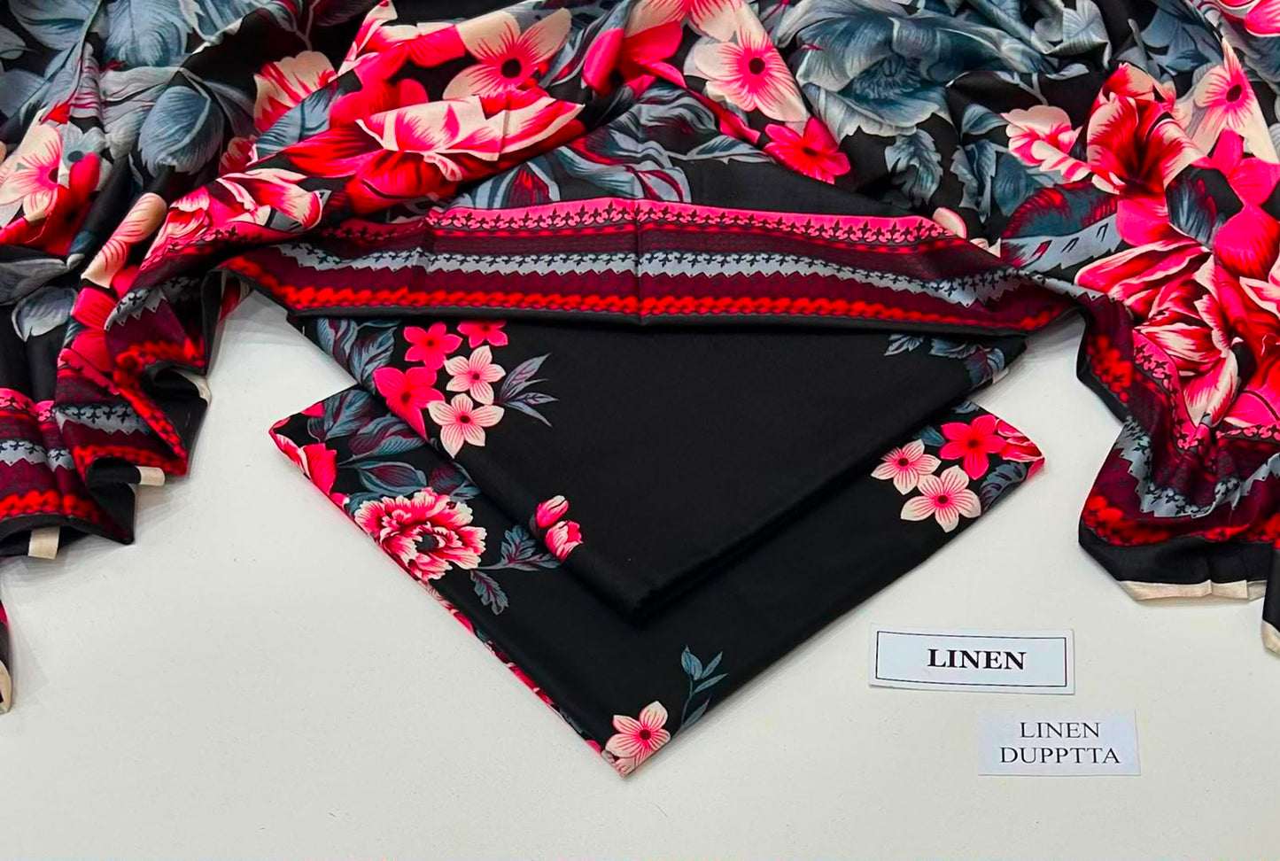 Premium Digital Printed Linen 3-Piece Suit 220-38