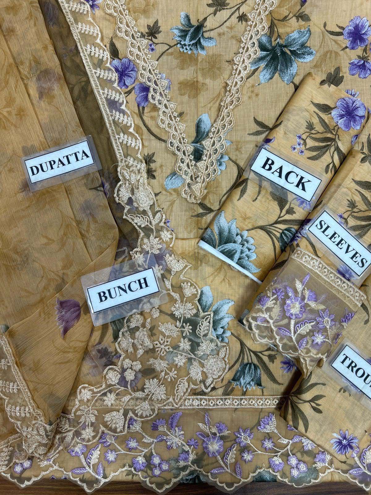 Printed Lawn 3-Piece Suit with Chiffon Dupatta KS79MX022