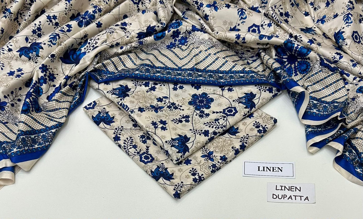 Premium Digital Printed Linen 3-Piece Suit 220-16