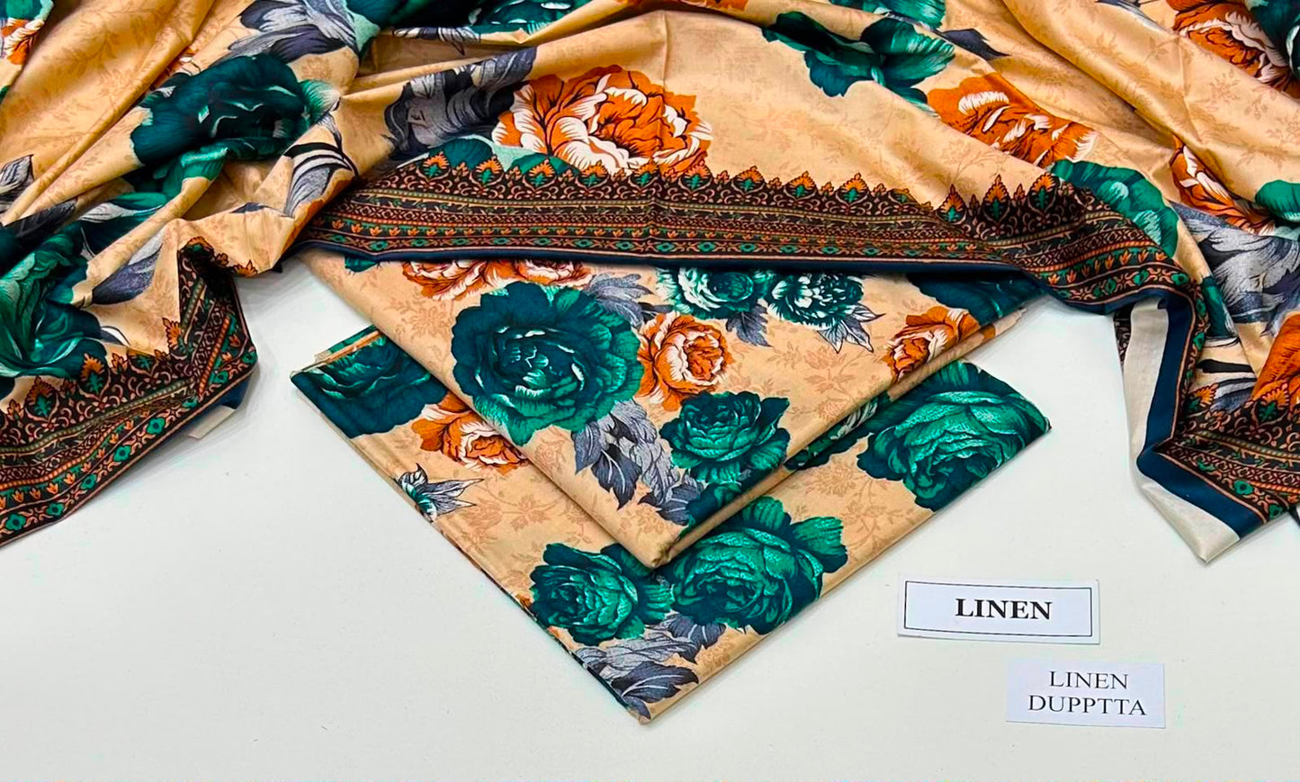 Premium Digital Printed Linen 3-Piece Suit 220-28