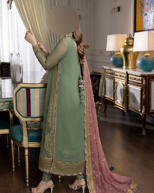 Asim Jofa Heavy Embroidered Chiffon 3-Piece Suite Unstitched UP104