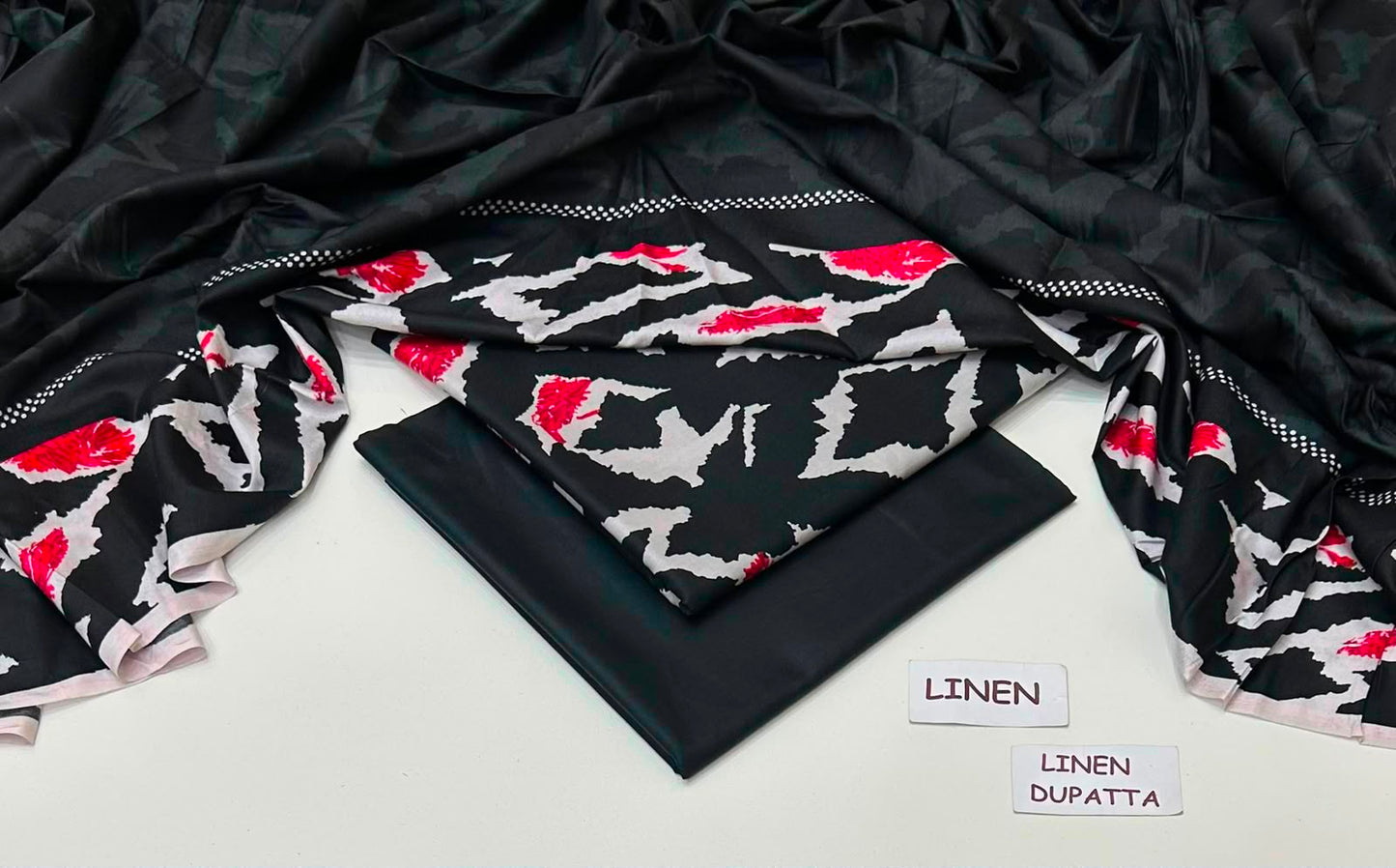 Premium Digital Printed Linen 3-Piece Suit 220-40