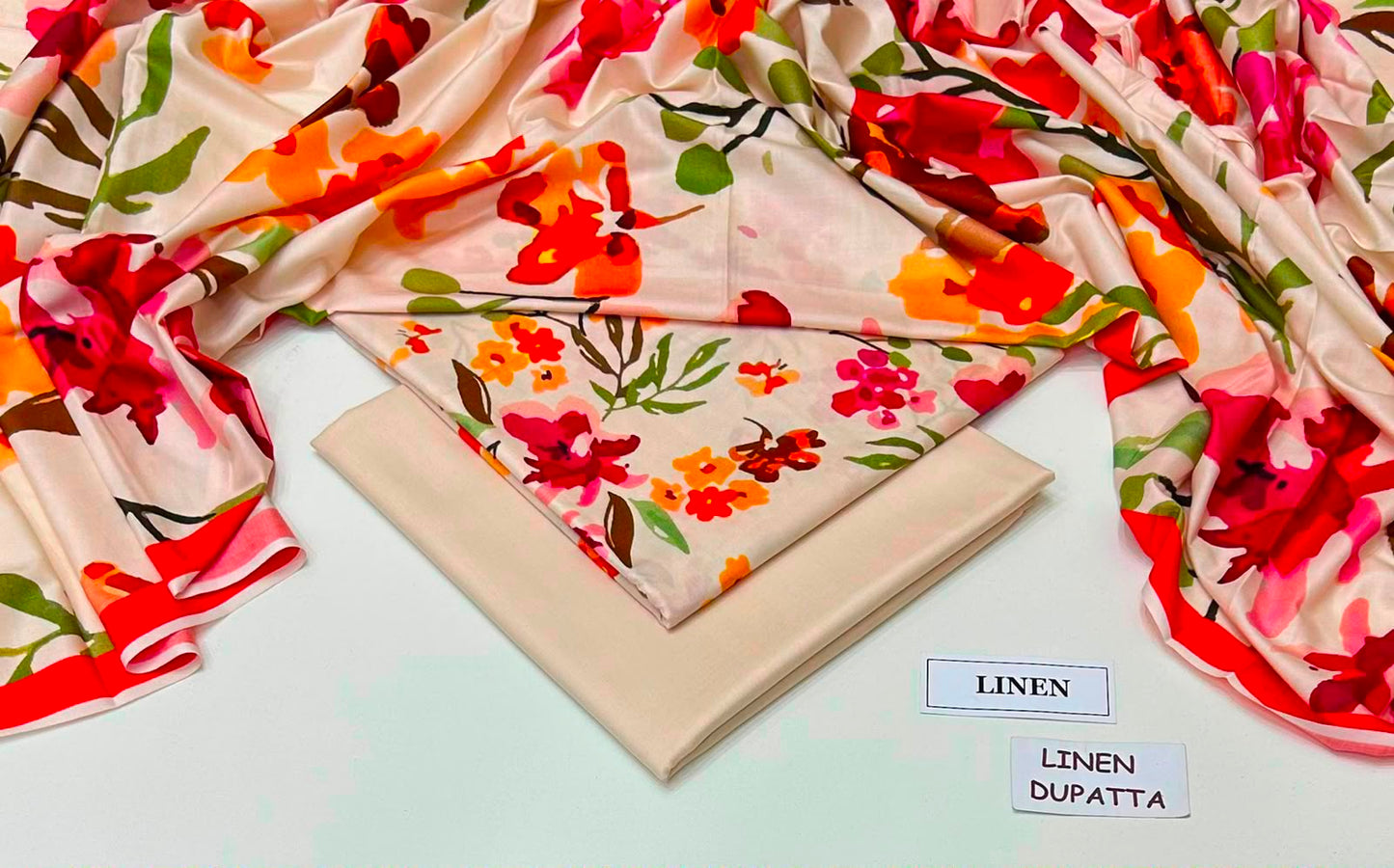 Premium Digital Printed Linen 3-Piece Suit 220-34