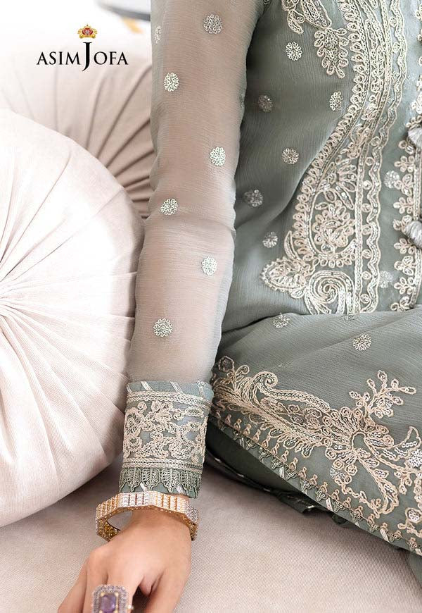 Asim Jofa Chiffon Collection 3-Piece  Unstitched UP68