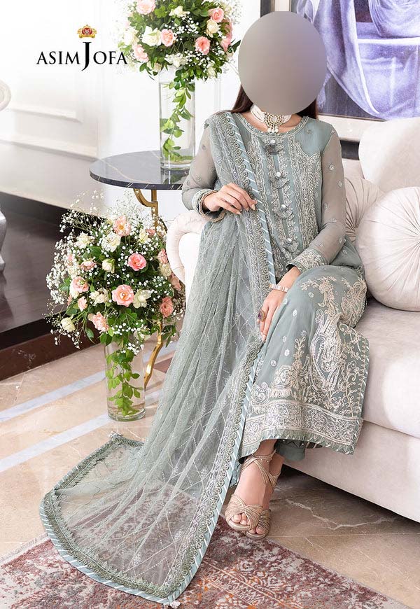 Asim Jofa Chiffon Collection 3-Piece  Unstitched UP68