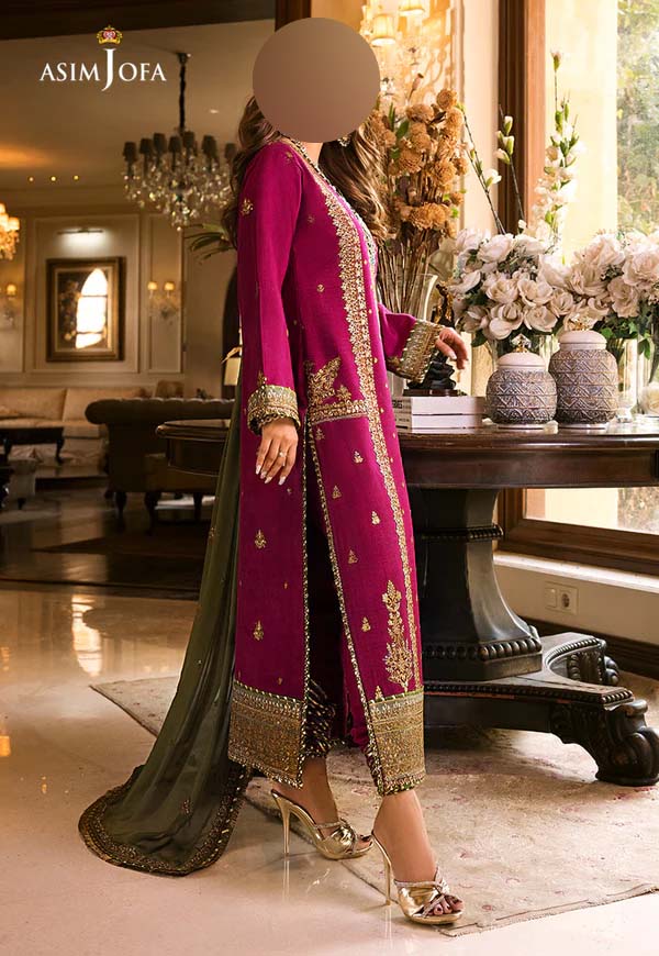 Luxury Embroidered Chiffon 3-Piece Suite Unstitched UP86