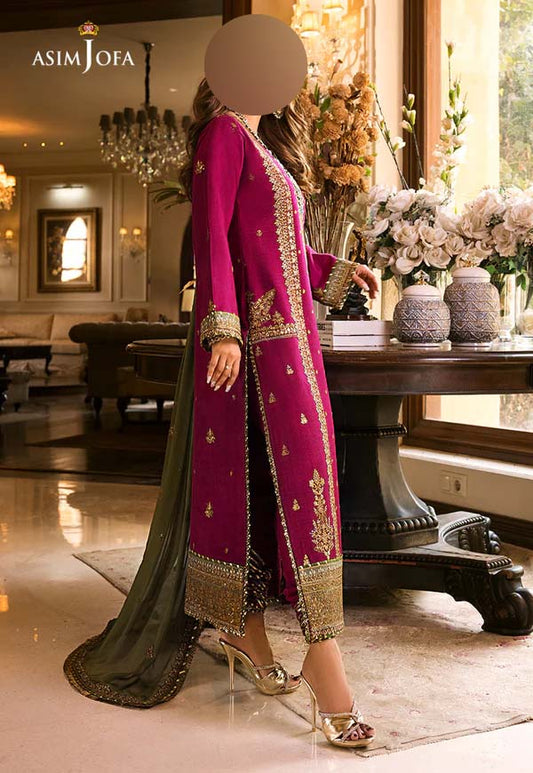 Luxury Embroidered Chiffon 3-Piece Suite Unstitched UP86