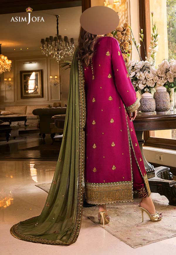 Luxury Embroidered Chiffon 3-Piece Suite Unstitched UP86
