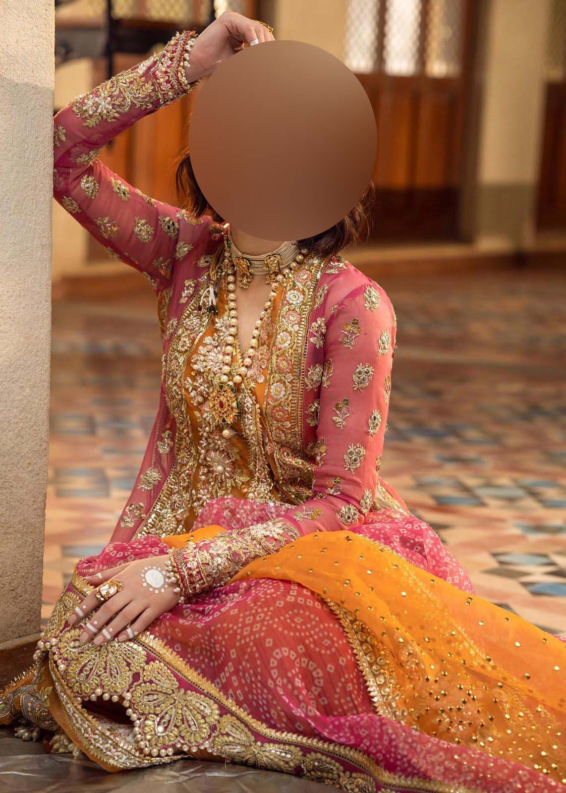 Crimson Sequence & Handwork Chiffon 3-Piece with Organza Dupatta Unstitched UP90