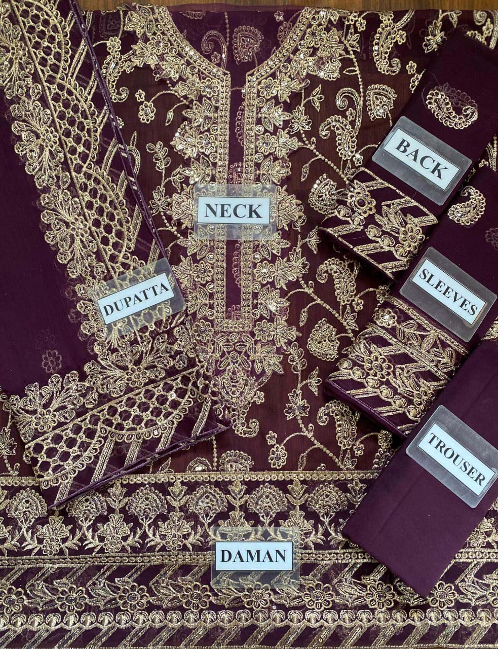 Asim Jofa Chiffon 3-Piece Suit Unstitched UP210