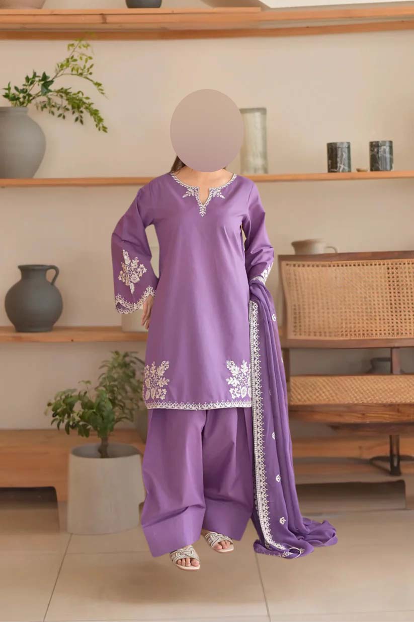 Premium Air-Jet Lawn 3-Piece with Premium Dupatta Unstitched NF57