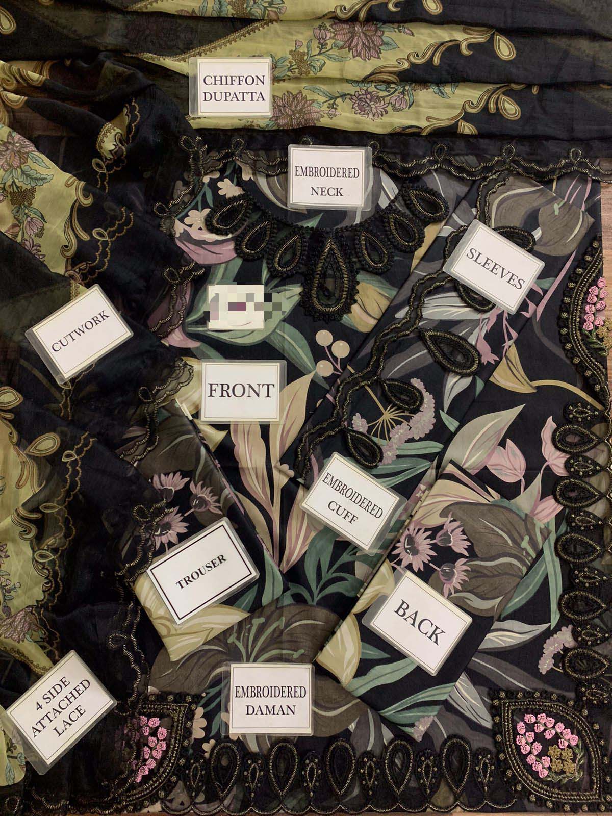 Baroque Premium Printed Lawn 3-Piece Unstitched Suite UP55