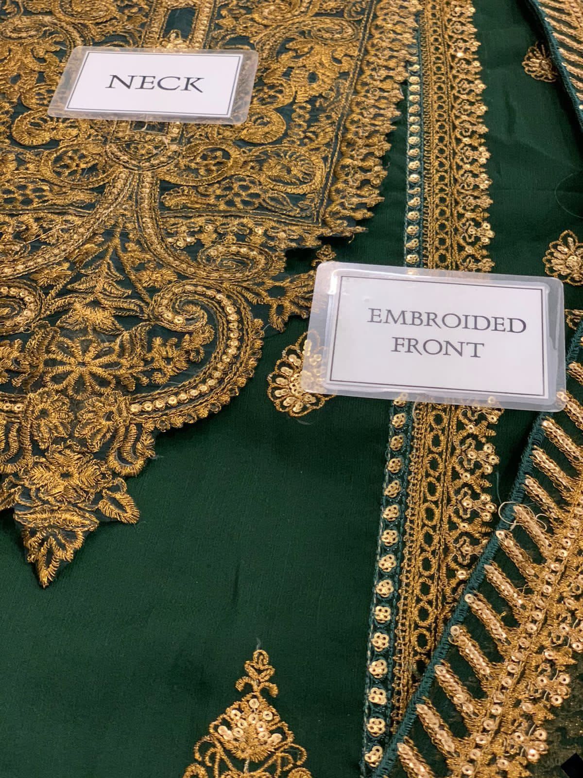 Asim Jofa Heavy Embroidered Chiffon 3-Piece Suite Unstitched UP88