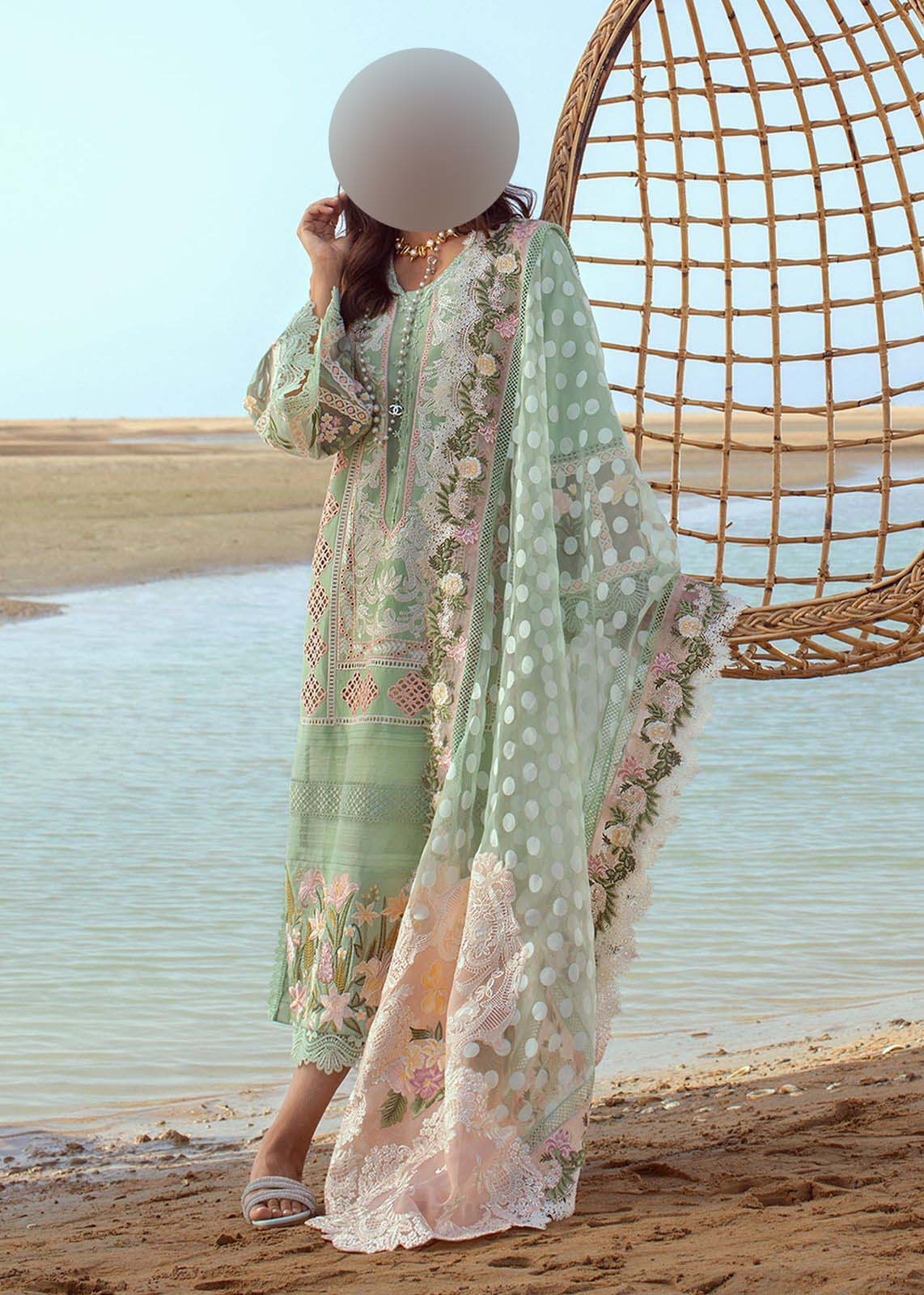 Crimson Luxury Chikankari Lawn 3-Piece with Jacquard Dupatta Unstitched UP312