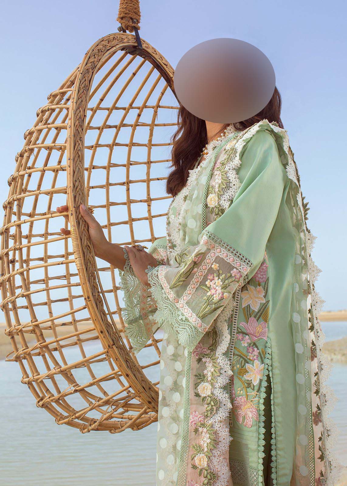 Crimson Luxury Chikankari Lawn 3-Piece with Jacquard Dupatta Unstitched UP312