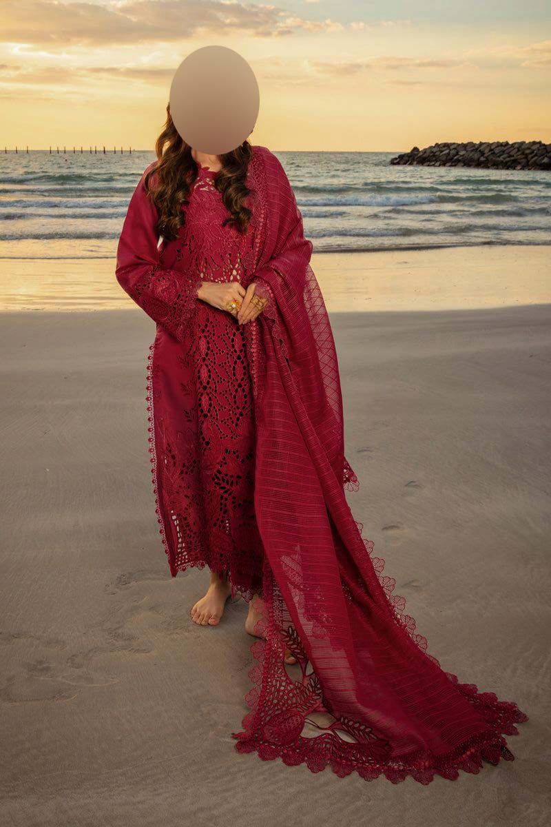 RangRasiya Lawn 3-Piece with Cotton Net Dupatta Unstitched DPS18