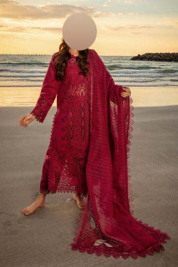 RangRasiya Lawn 3-Piece with Cotton Net Dupatta Unstitched DPS18