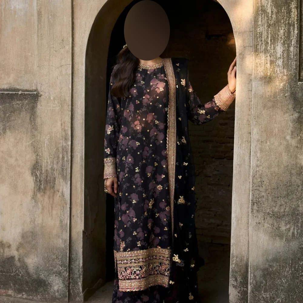 Sobia Nazir Digital Printed Lawn 3-Piece with Khaadi Net Dupatta Unstitched DPS94
