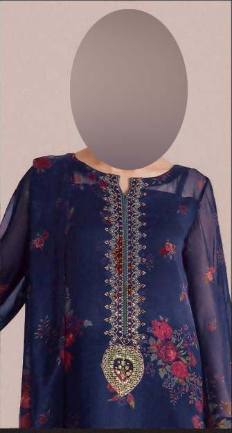 Digital Printed Lawn 3-Piece with Ready-to-Wear Chiffon Dupatta Unstitched 2DPS95