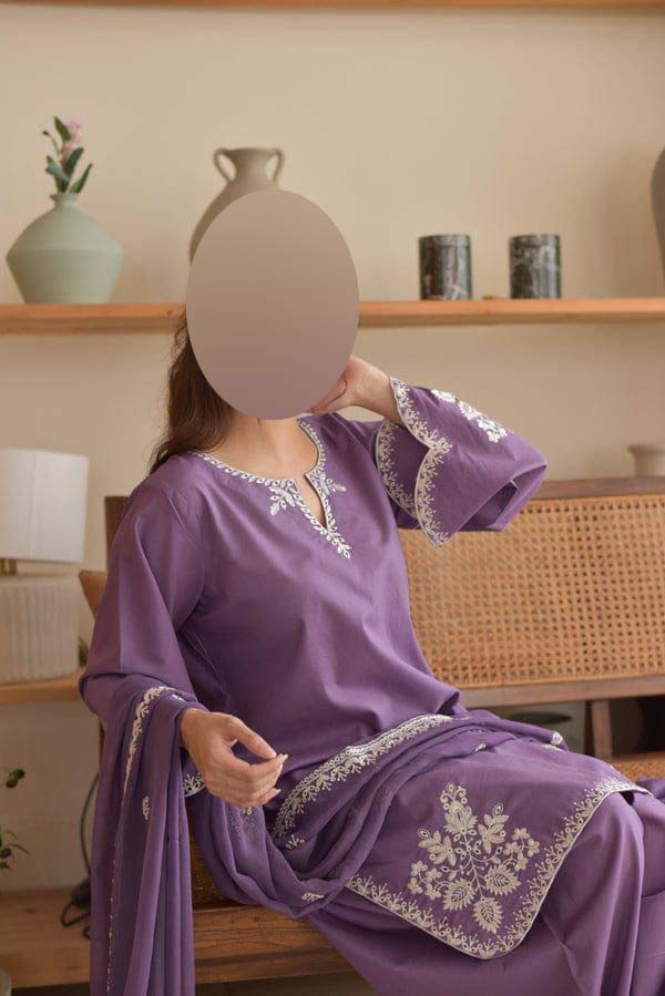 Premium Air-Jet Lawn 3-Piece with Premium Dupatta Unstitched NF57