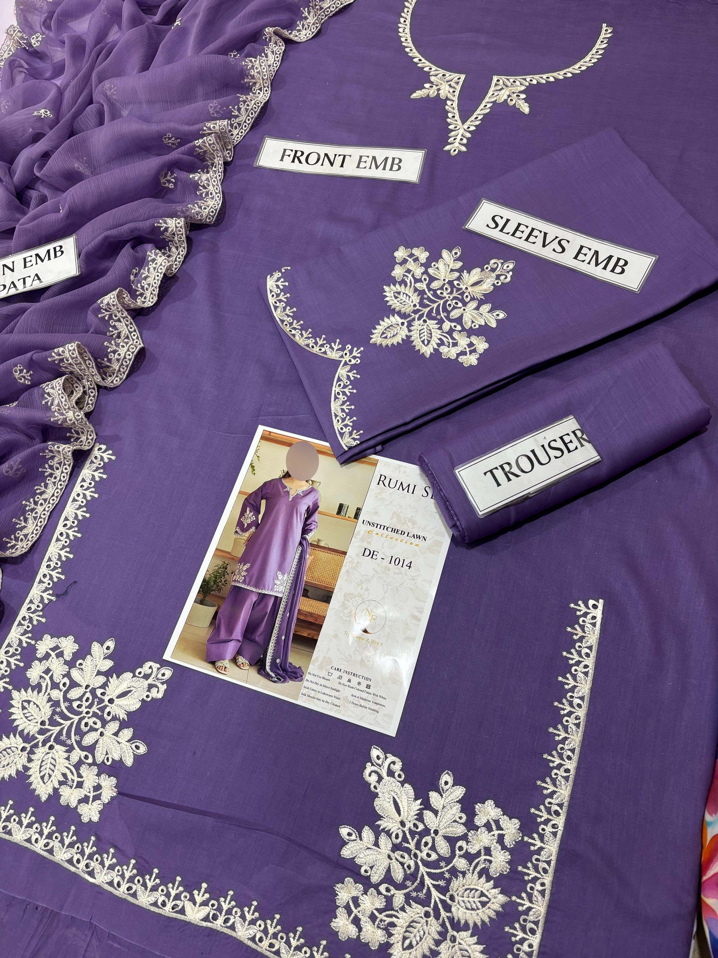 Premium Air-Jet Lawn 3-Piece with Premium Dupatta Unstitched NF57