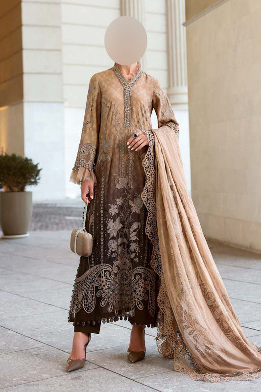 Maria B Digital Printed Lawn 3-Piece with Chiffon Dupatta Unstitched DPS103