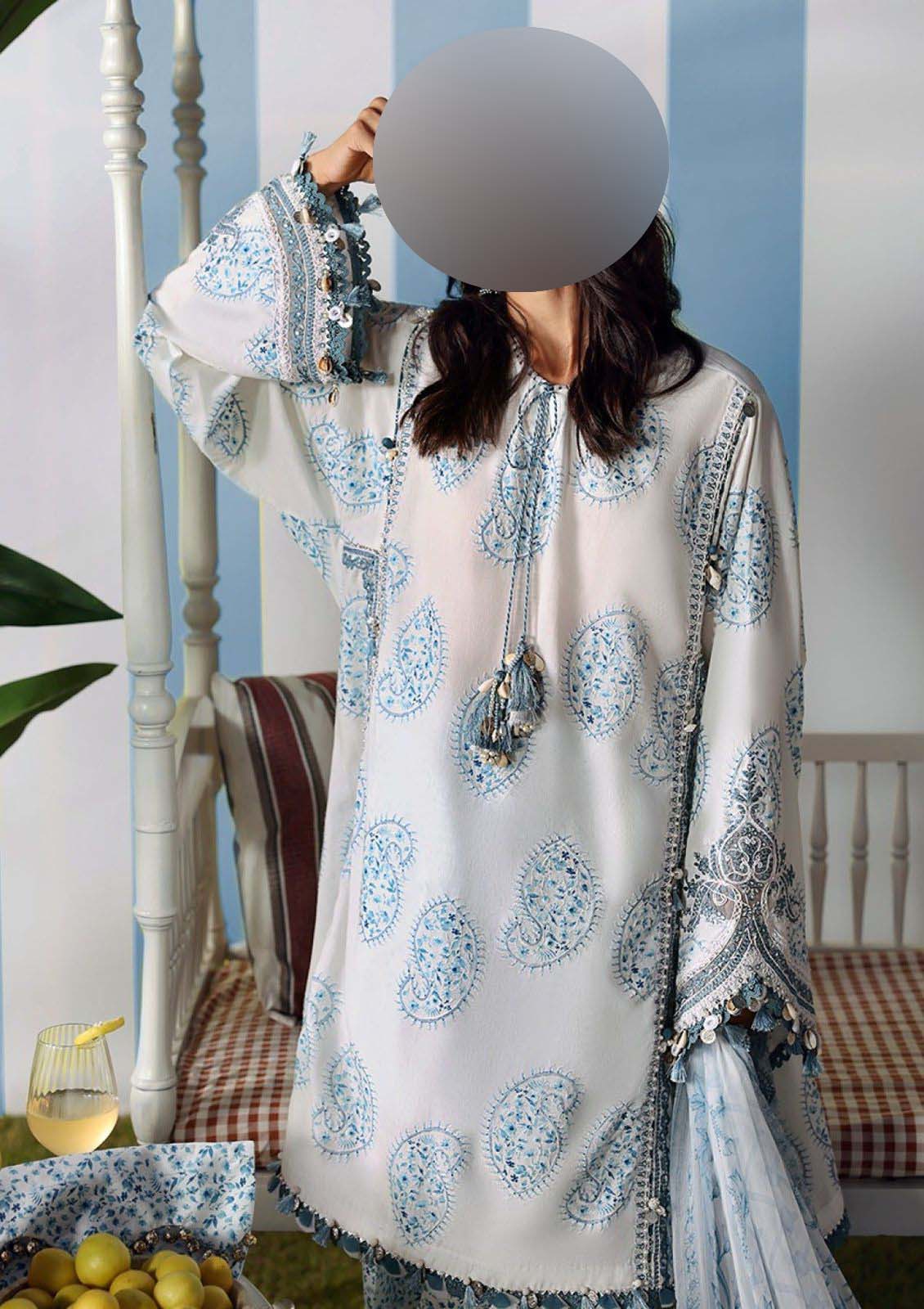 Maria B Digital Printed Lawn 3-Piece with Chiffon Dupatta Unstitched DPS101