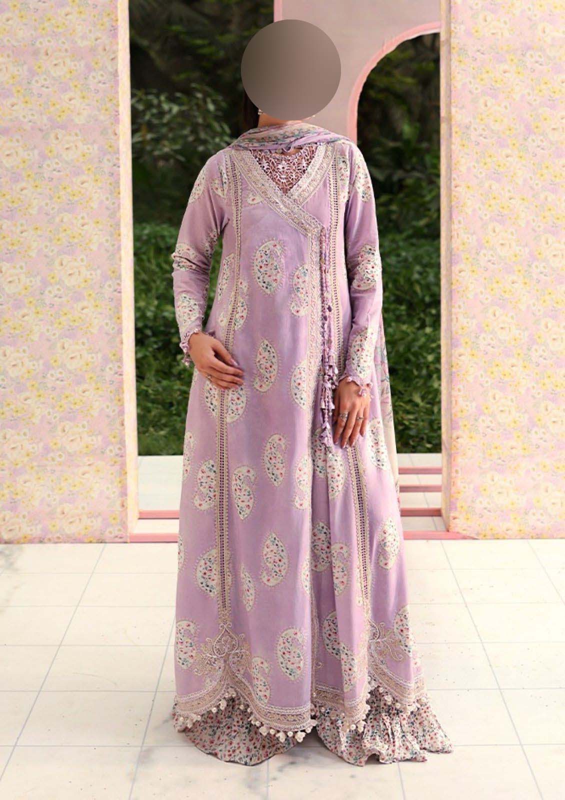 Maria B Digital Printed Lawn 3-Piece with Chiffon Dupatta Unstitched 2DPS101