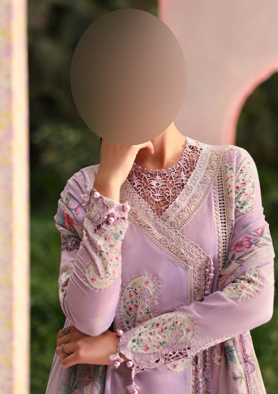Maria B Digital Printed Lawn 3-Piece with Chiffon Dupatta Unstitched 2DPS101
