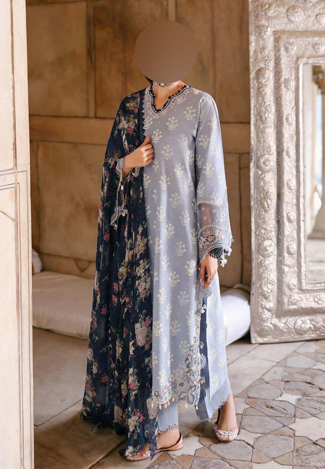 Cross Stitch Heavy Embroidered Lawn 3-Piece Suite Unstitched DPS96