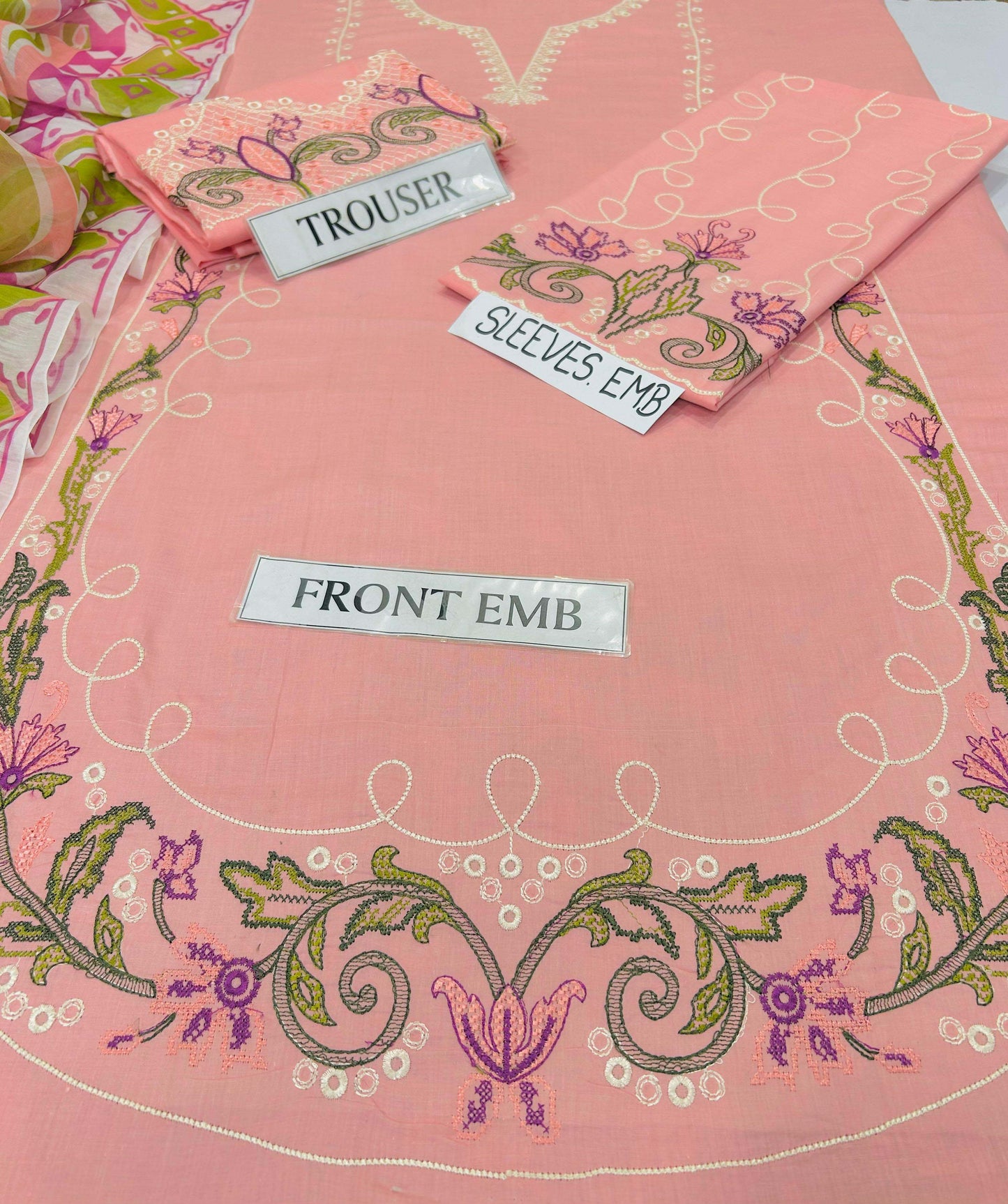 Premium Air-Jet Lawn 3-Piece with Swiss Voile Dupatta Unstitched NF60