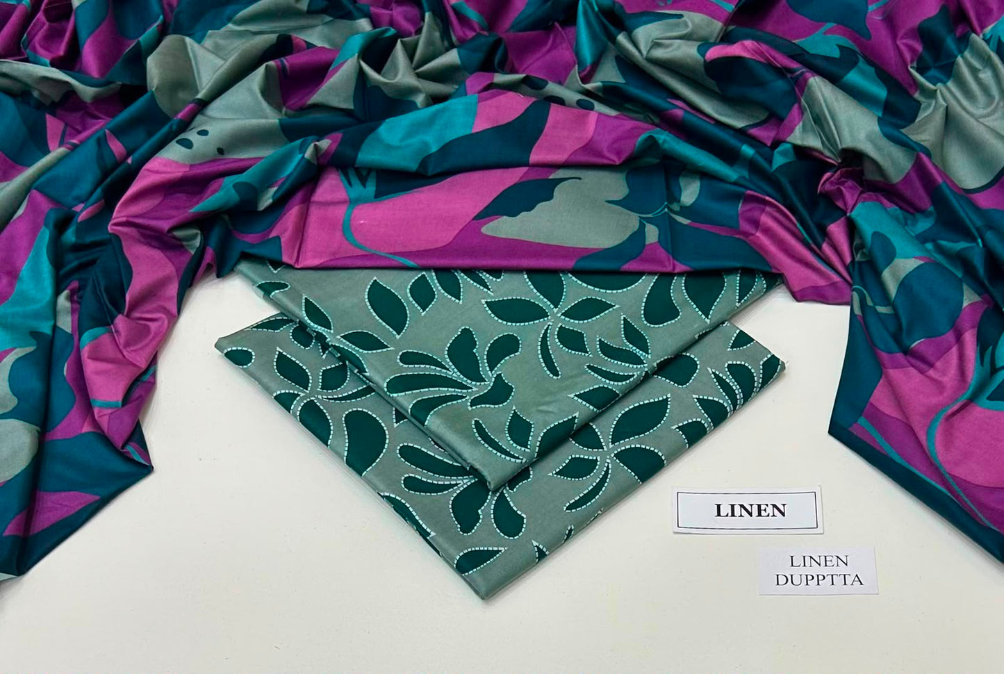 Premium Digital Printed Linen 3-Piece Suit 220-11