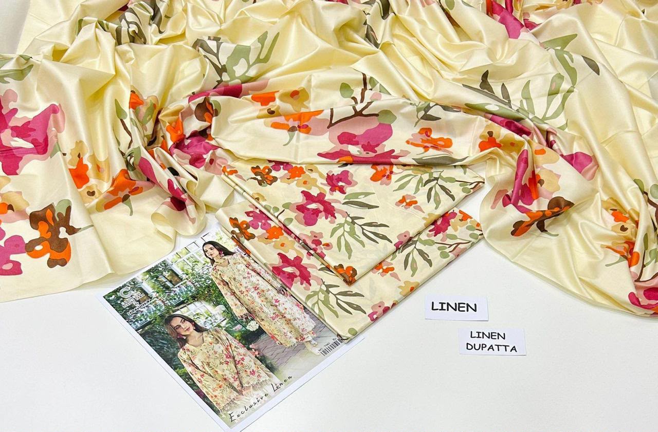 Premium Digital Printed Linen 3-Piece Suit 220-12