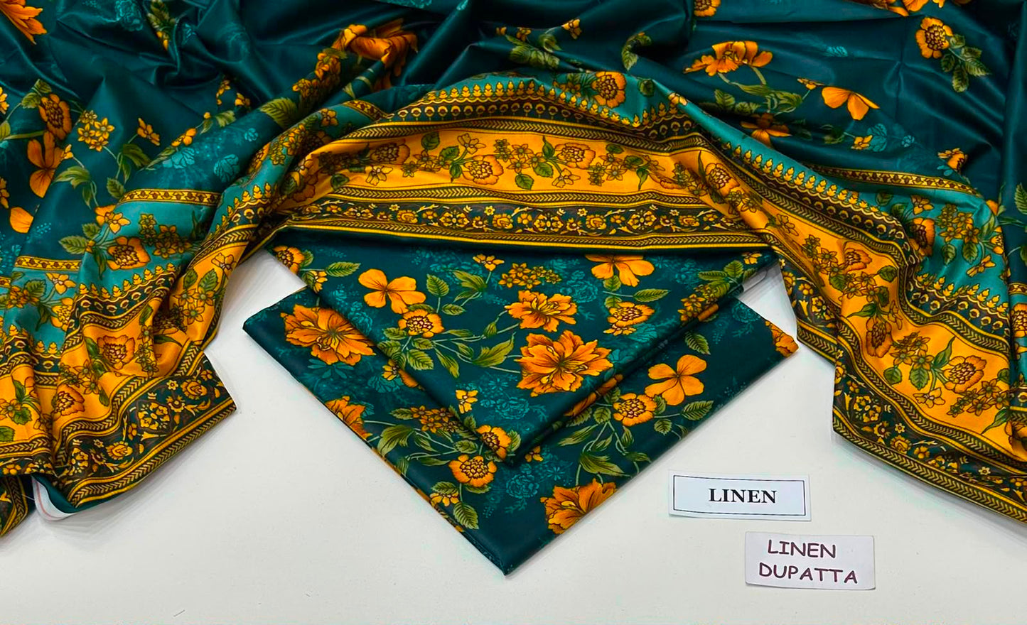 Premium Digital Printed Linen 3-Piece Suit 220-27