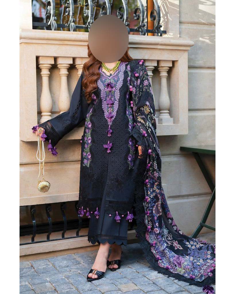 Jade Luxury Chikankari Lawn 3-Piece Unstitched Suit MX8104