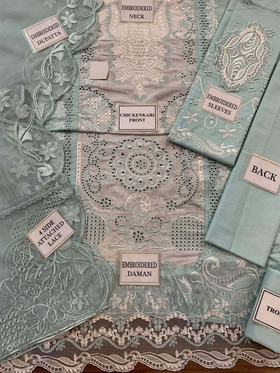 Qalamkar Luxury Chikankari Lawn 3-Piece Unstitched Suit 81MX009