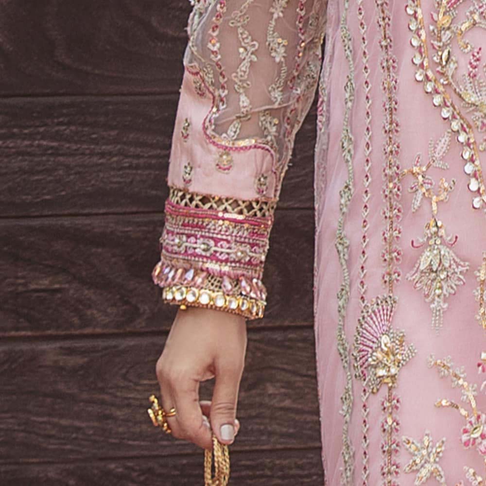 Afrozeh Bridal Collection Organza 3-Piece with Embroidered Dupatta Unstitched UP64