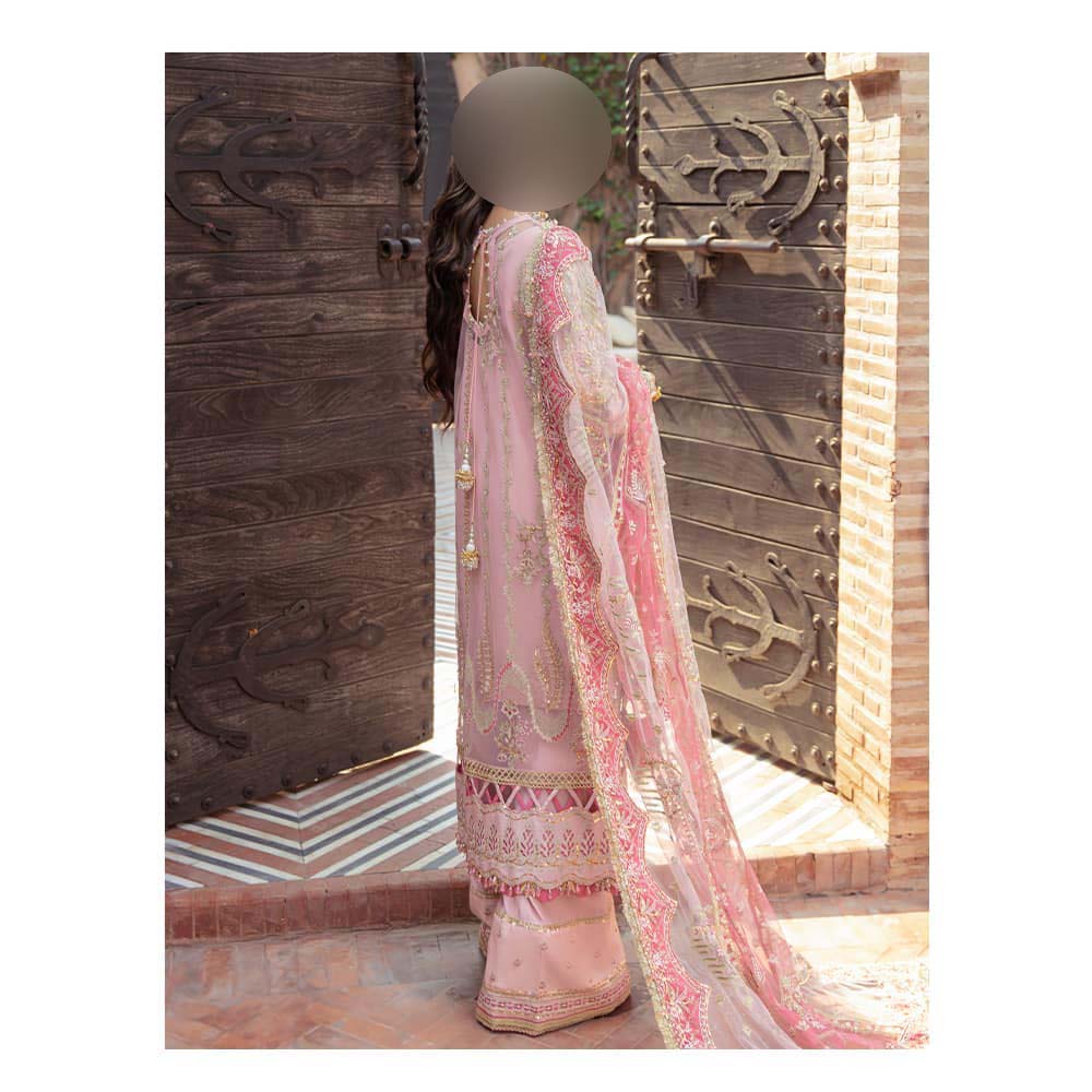 Afrozeh Bridal Collection Organza 3-Piece with Embroidered Dupatta Unstitched UP64