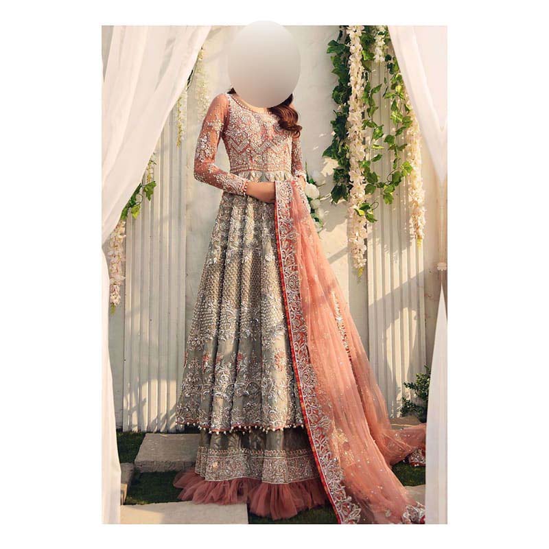 Aisha Imran Luxury Net Frock 3-Piece Unstitched UP220