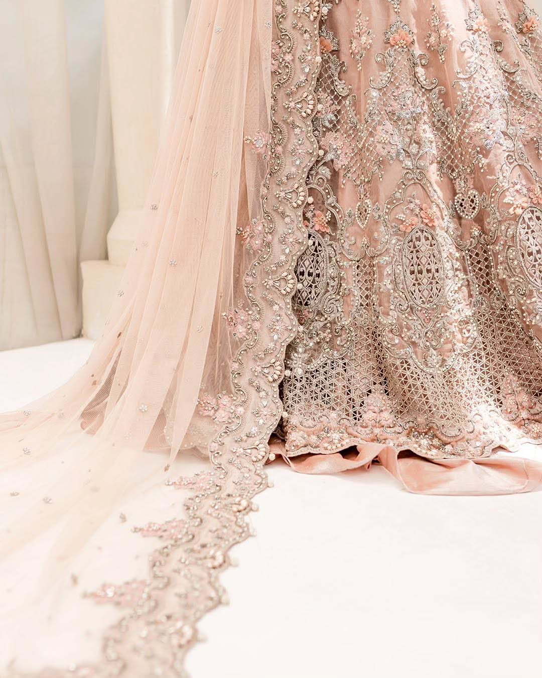 Maria B Couture Luxury Net Maxi 3-Piece with Embroidered Dupatta & Silk Trouser Unstitched UP227