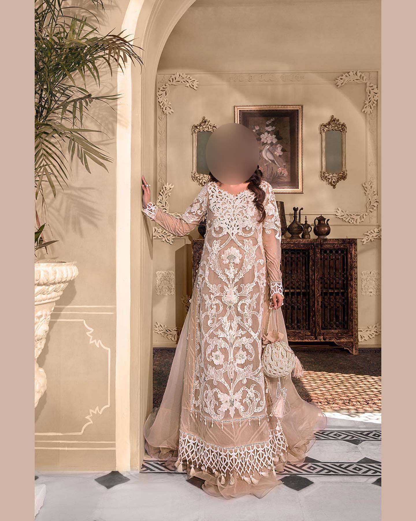 Maria B Organza Heavy Embroidered 3-Piece Suite Unstitched UP171