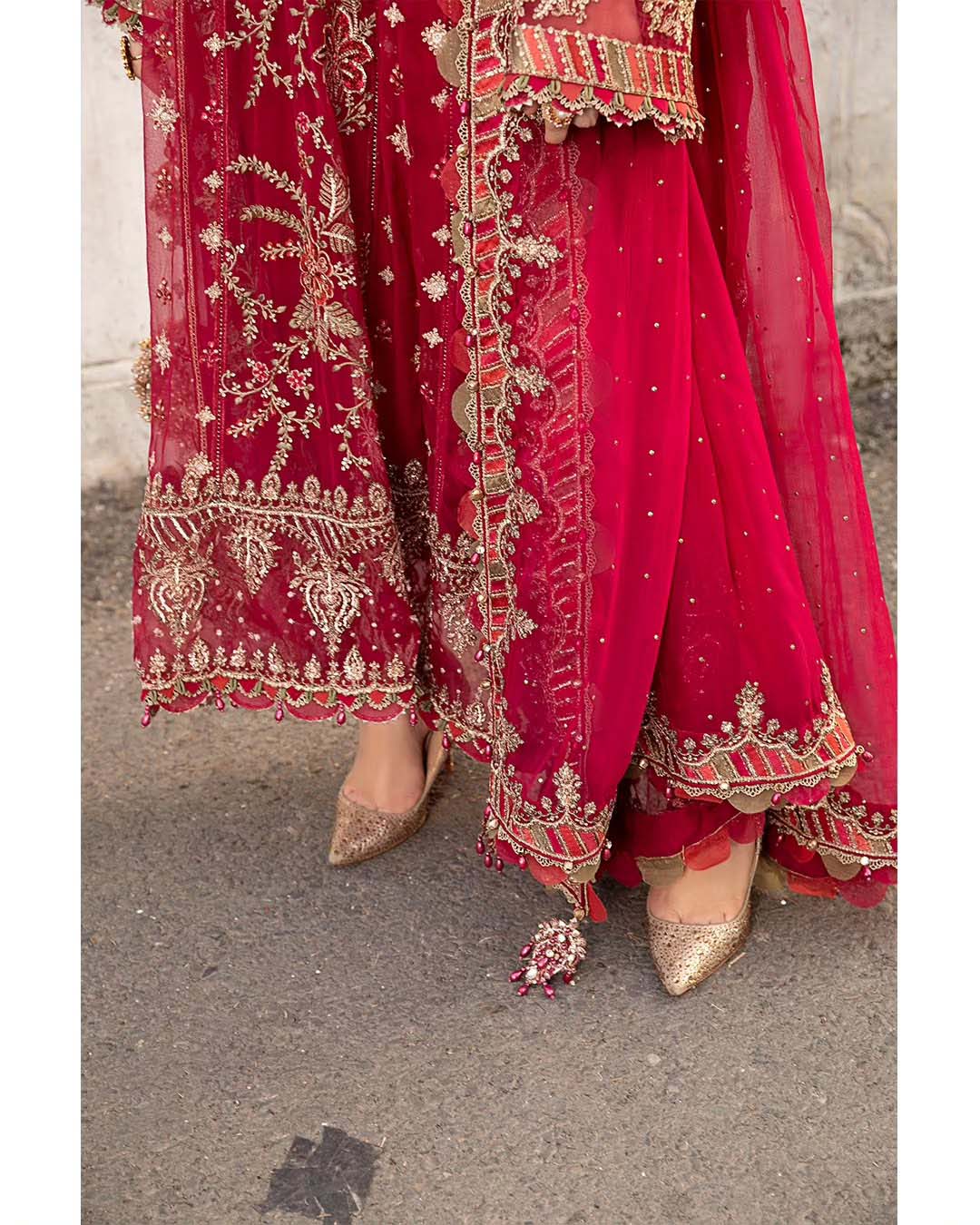 Maria B Luxury Semi Pure Chiffon Heavy Embroidered 3-Piece with Embellished Dupatta Unstitched UP190