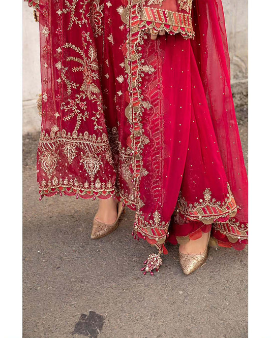Maria B Luxury Semi Pure Chiffon Heavy Embroidered 3-Piece with Embellished Dupatta Unstitched UP190