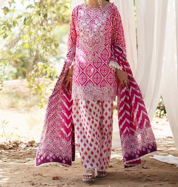 Zainab Chottani Embroidered Lawn Suit Unstitched 3 Piece