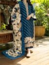 Zainab Chottani Zinc Digital Printed Herringbone 3-Piece with Embroidered Borders & Lenzing Shawl Unstitched ZN51651