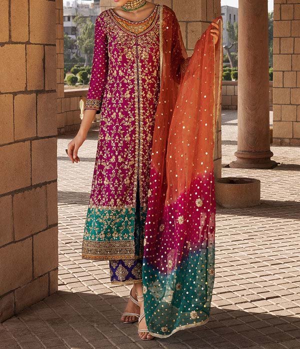 Zainab Chottani Wedding Edition Luxury Chiffon Embroidered 3 Piece Unstitched 130416