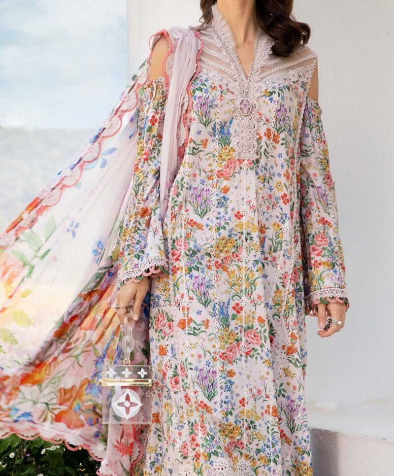 Maria B - 3 Piece Unstitched Printed Lawn Suit - MPT-2507-A