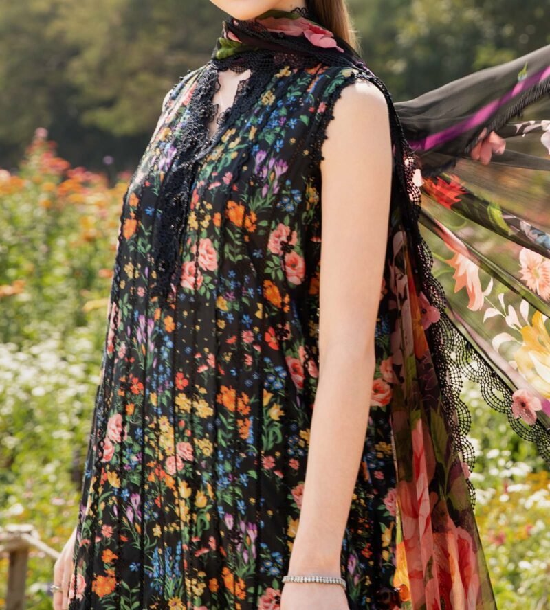 Maria B - 3 Piece Unstitched Printed Lawn Suit - MPT-2507-B - Image 2