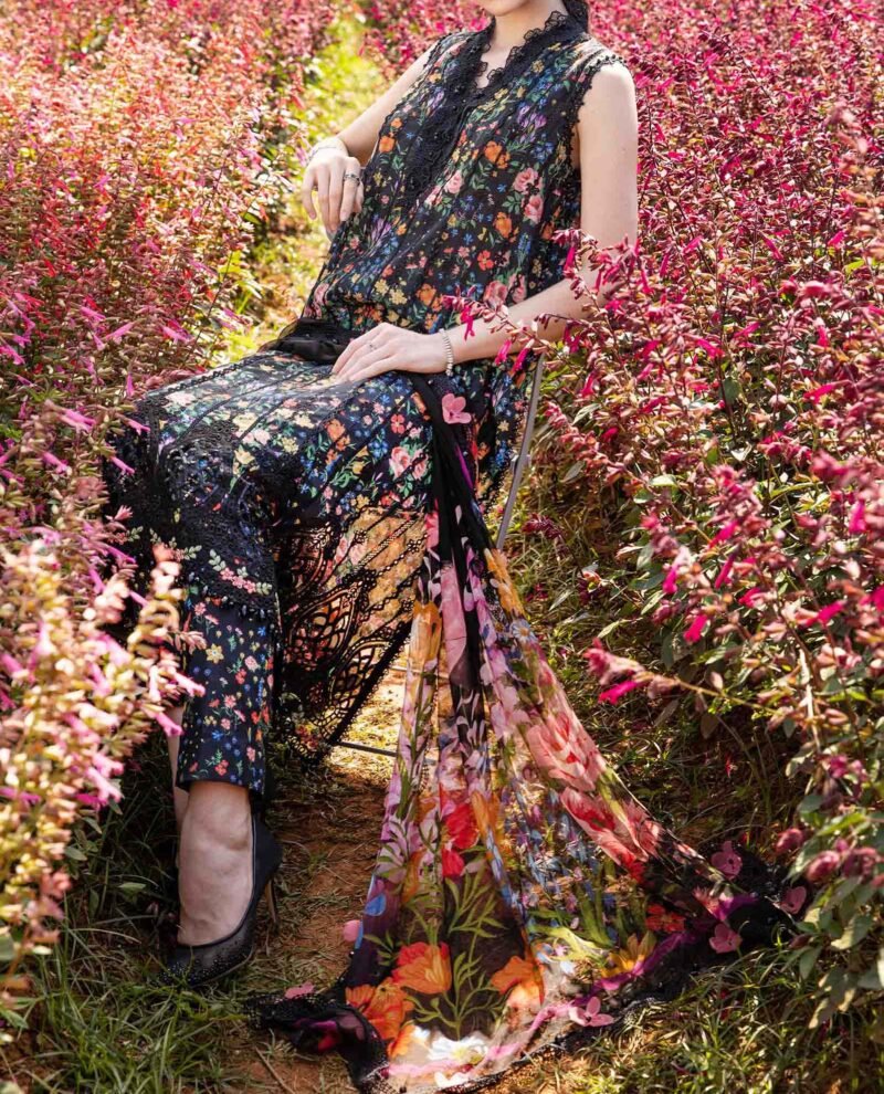 Maria B - 3 Piece Unstitched Printed Lawn Suit - MPT-2507-B - Image 3