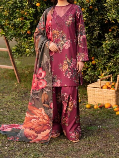 Iznik Luxury Embroidered Lawn 3 Piece Unstitched UE-385